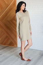 Load image into Gallery viewer, Milan Travel Shift Dress in Sage