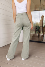 Load image into Gallery viewer, Phoebe High Rise Front Seam Straight Jeans in Sage