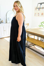 Load image into Gallery viewer, Classically Cool Tiered Maxi Dress